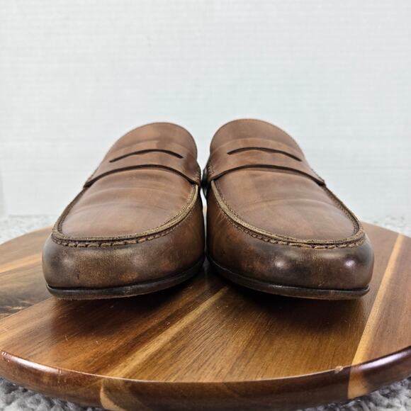 M.Gemi Men 42 The Volo Due Tan Brown Leather Casual Lifestyle Daily Penny Loafer main image 7
